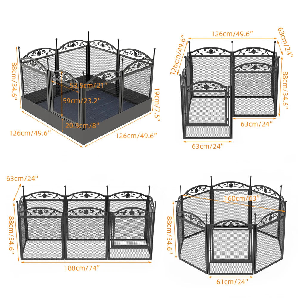 Perfect Pet Supplies 25 Heavy Duty Dog Playpen Enclosure