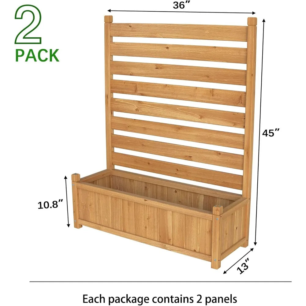 Air Conditioner Fence Privacy Screen No Dig Kit Planter Box