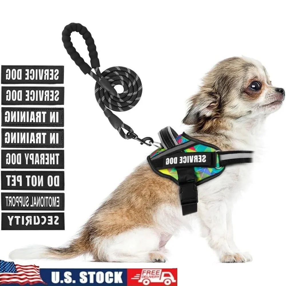 Perfect Pet Supplies Service Dog Harness Leash Reflective
