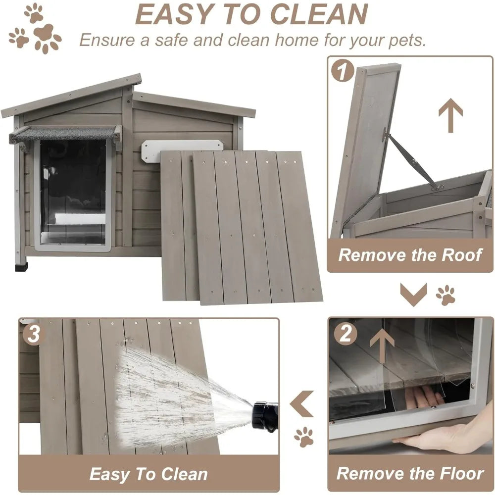 Outdoor Extra Large Dog House With Removable Floor