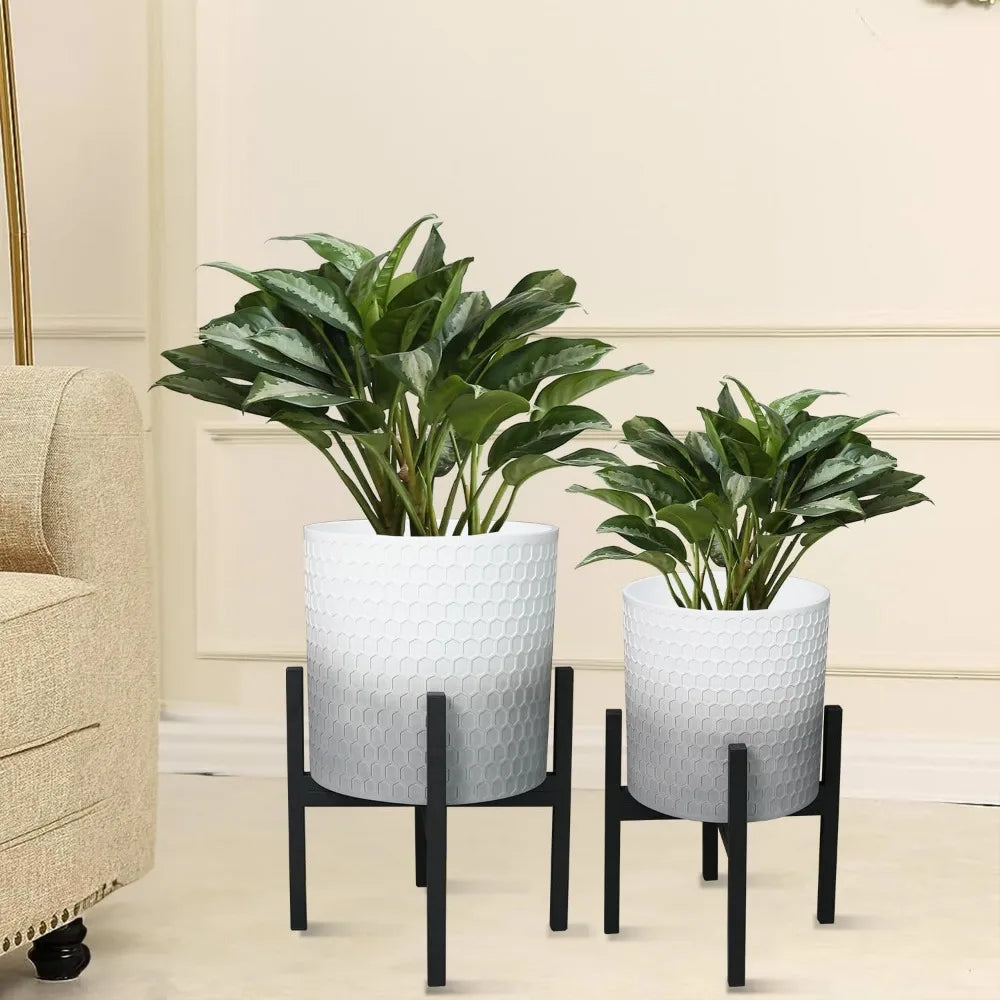 Honeycomb Gradient Planter With Stand 10 And 12 Inches