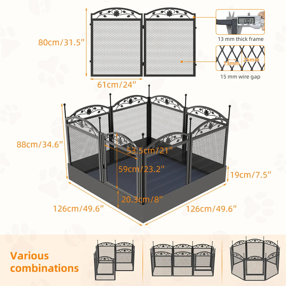 Perfect Pet Supplies 25 Heavy Duty Dog Playpen Enclosure
