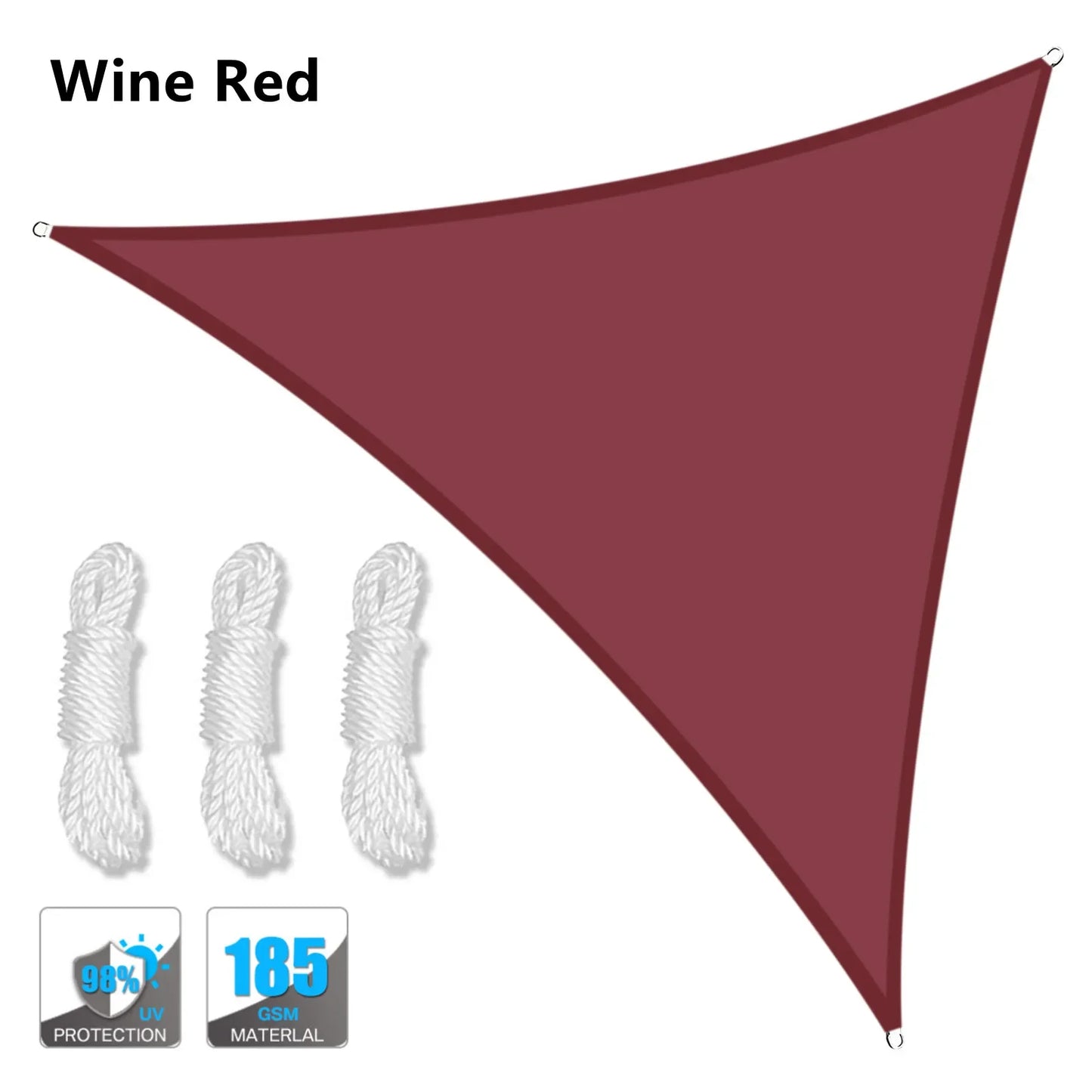 Waterproof Triangle Sun Shelter Shade Sail for Patio