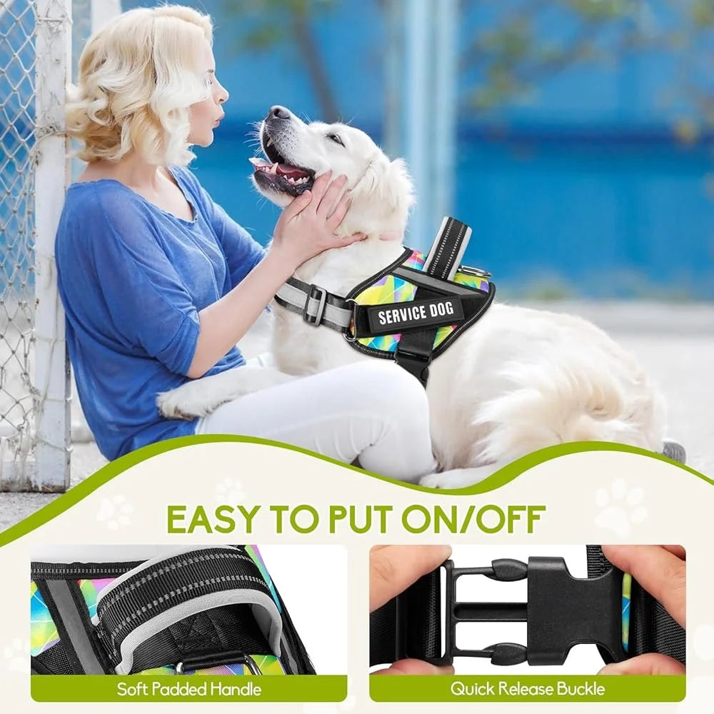 Perfect Pet Supplies Service Dog Harness Leash Reflective