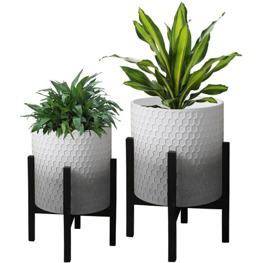 Honeycomb Gradient Planter With Stand 10 And 12 Inches