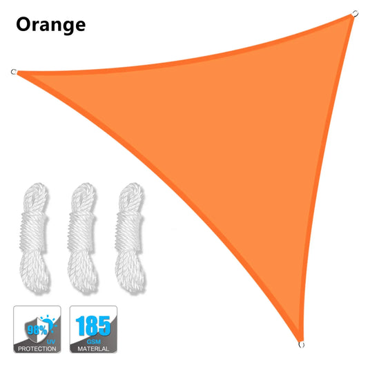Sun Shade Triangle Sail 5x5x5 to 2x2x2M Outdoor Canopy